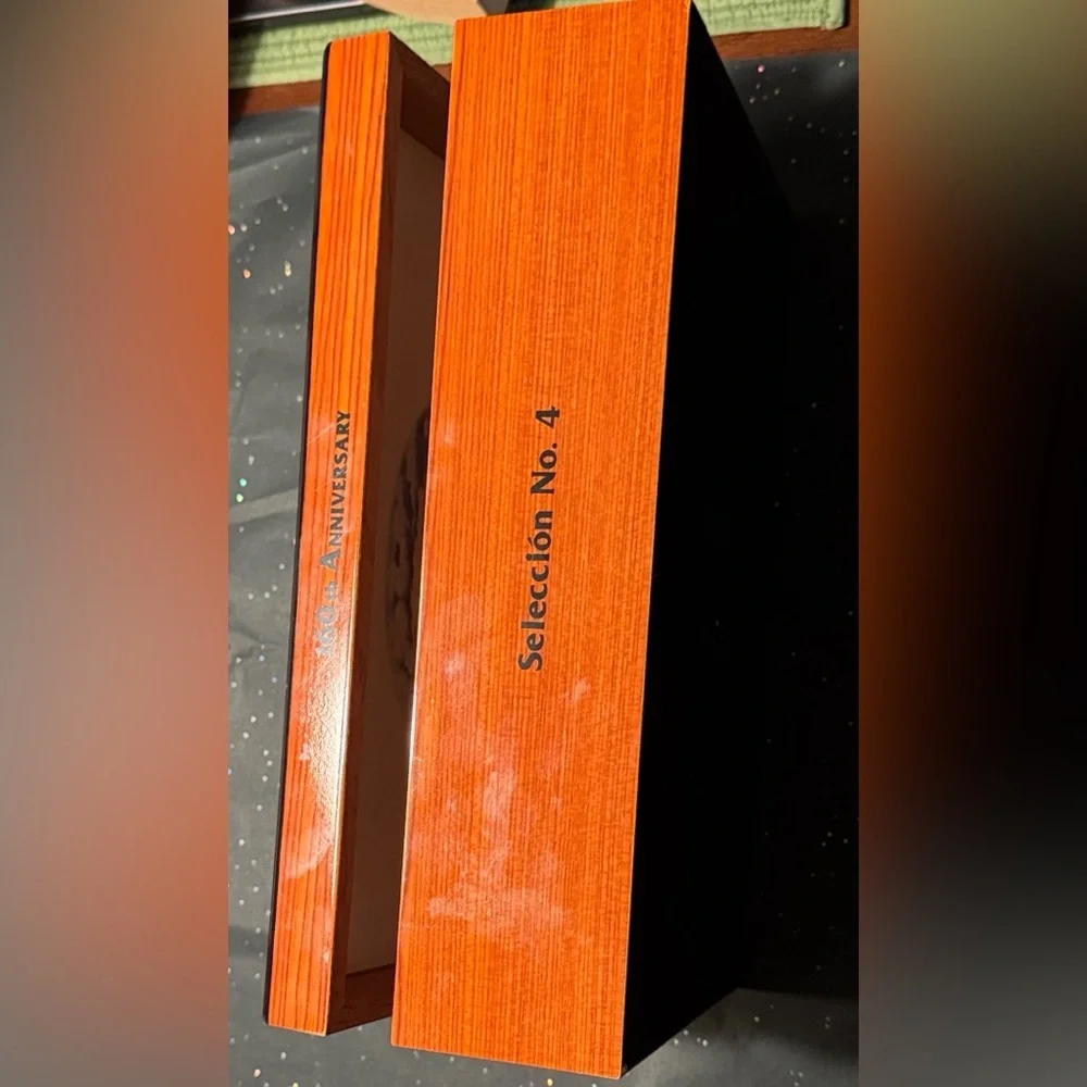 H. Upmann 160th Anniversary Lacquered Wooden Humidor Box empty